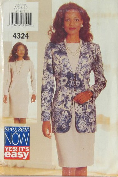 MISSES/MISSES PETITE JACKET AND DRESS