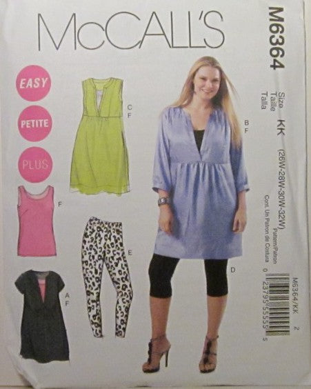 WOMENS/WOMENS PETITE TUNICS DRESS LEGGINGS AND TANK TOP