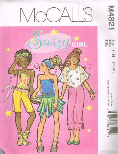 GIRLS' TOPS, SKORT, SHORTS AND CAPRI PANTS