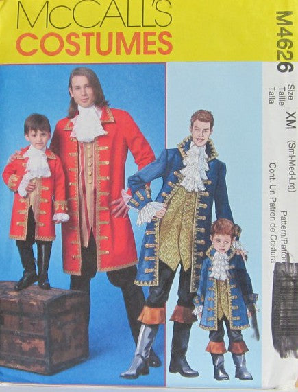 MEN'S AND CHILDREN'S PIRATE COSTUME