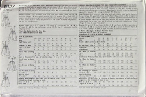 MISSES'/MISSES' PETITE DRESS WITH BODICE VARIATIONS