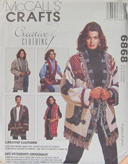 MISSES' UNLINED JACKET AND UNLINED VEST