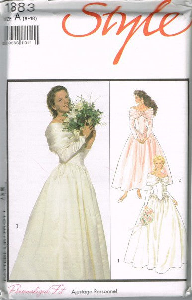 MISSES' LINED WEDDING DRESSES