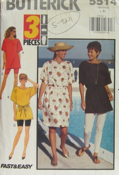 MISSES'/MISSES' PETITE DRESS, TOP & LEGGINGS