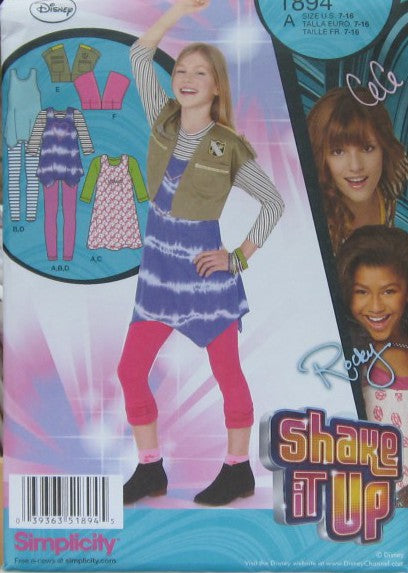 GIRLS' DRESS, TUNIC, CROPPED JACKET AND KNIT TOP AND LEGGINGS