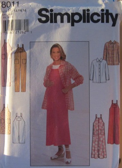 MATERNITY SHIRT/JACKET JUMPER AND OVERALLS