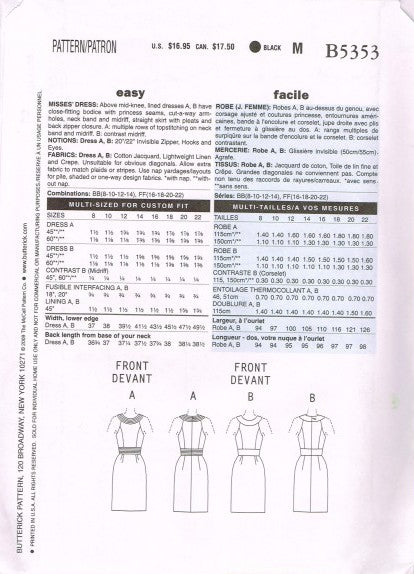 MISSES' DRESS