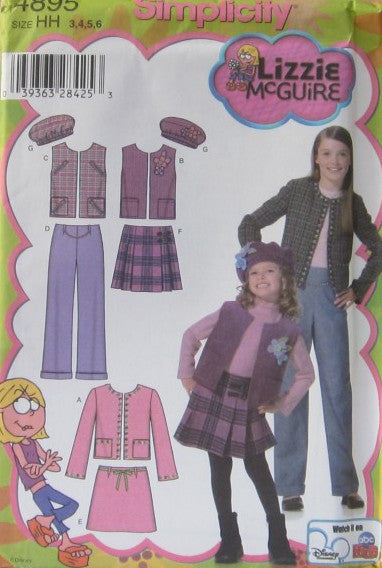 CHILDS AND GIRLS JACKET OR VEST, PANTS, SKIRTS AND HAT