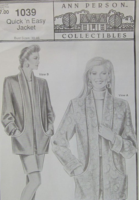 MISSES JACKET        CUT