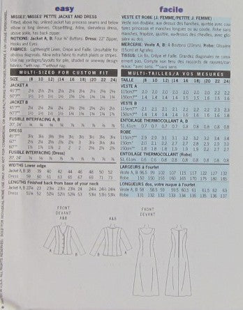 MISSES /MISSES PETITE JACKET AND DRESS