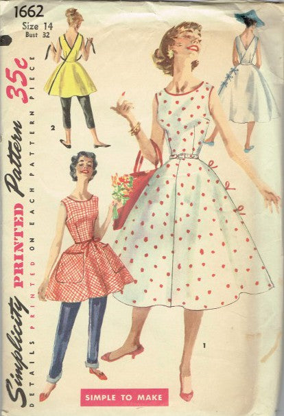 MISSES' AND WOMEN'S WRAP-AROUND DRESS IN TWO LENGTHS