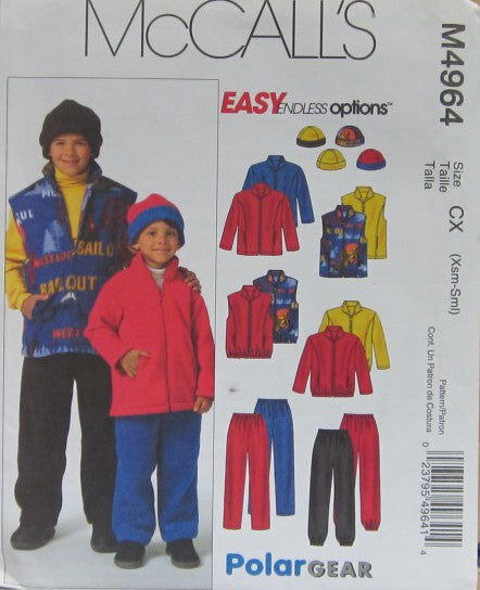 CHILDREN'S AND BOYS' JACKET, VEST, PULL-ON PANTS AND REVERSIBLE