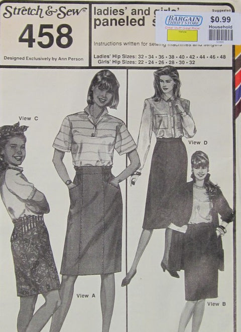 LADIES AND GIRLS PANELED SKIRTS