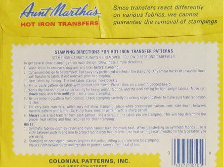 HOT IRON TRANSFERS