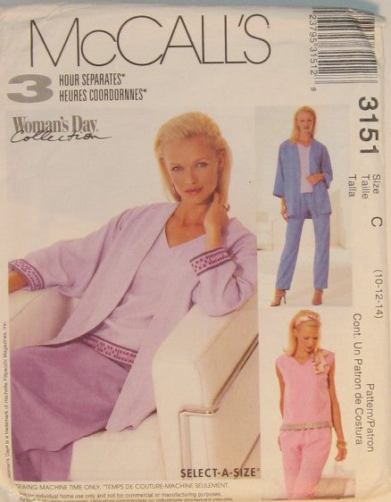JACKET, TOP, PULL-ON PANTS AND SKIRT