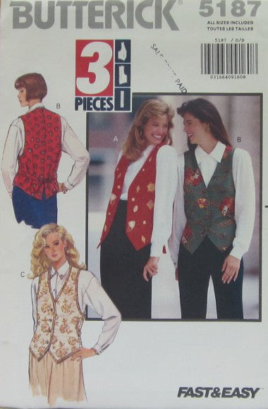 MISSES LINED VEST