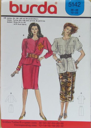 MISSES SKIRT AND JACKET