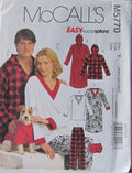 MISSES MENS AND TEEN BOYS TOPS NIGHTSHIRTS PANTS & TOP FOR DOG