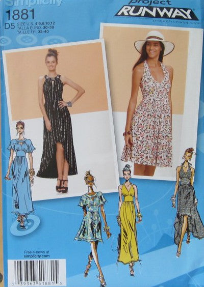 MISSES KNIT DRESS IN THREE LENGTHS WITH BODICE VARIATIONS