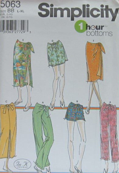 MISSES SKIRT IN TWO LENGTHS AND PANTS OR SHORTS