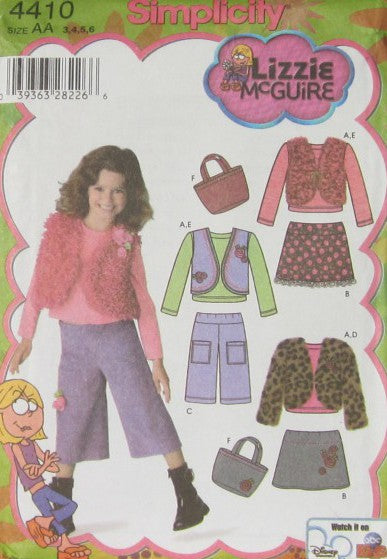 CHILDS SKIRT PANTS VEST OR JACKET BAG AND TOP