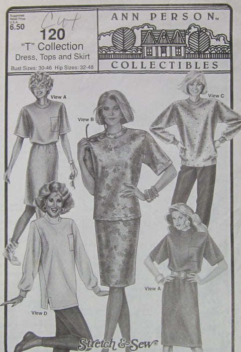 DRESS TOPS AND SKIRT         CUT