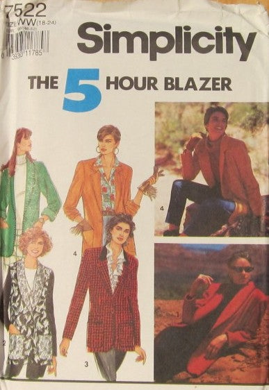 MISSES JACKET WITH SHAWL OR NOTCHED COLLAR AND OPTIONAL