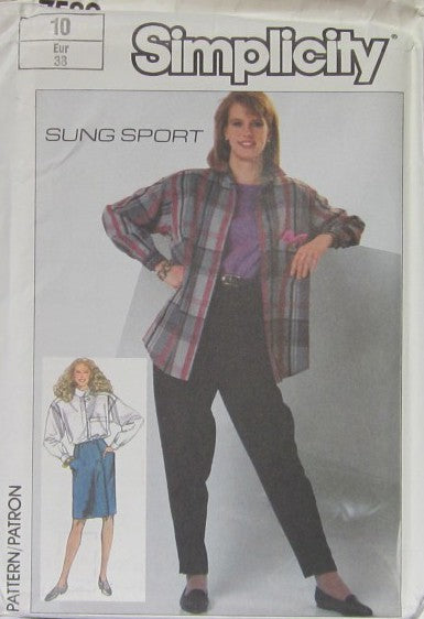 MISSES' SKIRT, PANTS AND LOOSE-FITTING SHIRT