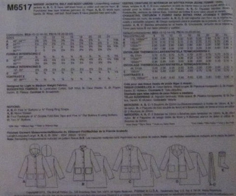 MISSES JACKETS BELT AND BOOT LINERS
