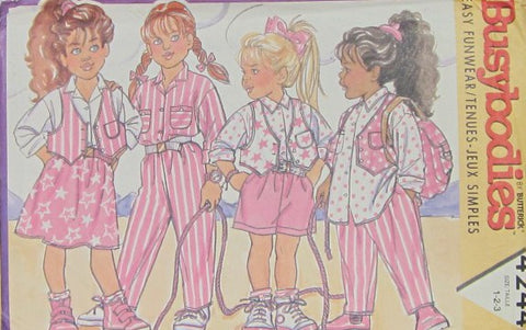 TODDLERS/CHILDRENS VEST SHIRT SKIRT SHORTS AND PANTS