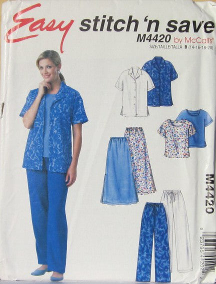 MISSES SHIRT TOP SKIRT AND PANTS