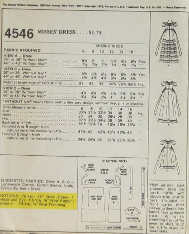 MISSES DRESS
