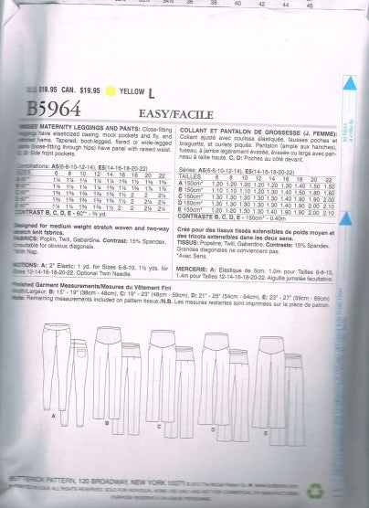 MISSES' MATERNITY LEGGINGS AND PANTS