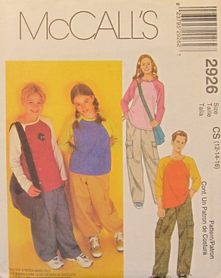 BOYS AND GIRLS TOP PANTS AND BAG