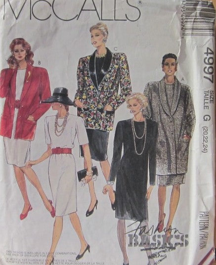 MISSES UNLINED JACKET IN TWO LENGTHS AND DRESS