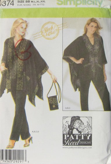 MISSES TOP PANTS JACKET AND PURSE