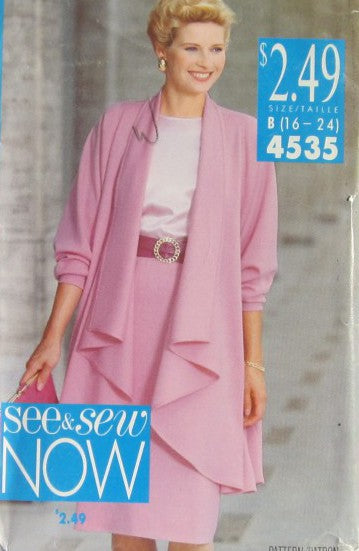 MISSES COAT TOP AND SKIRT