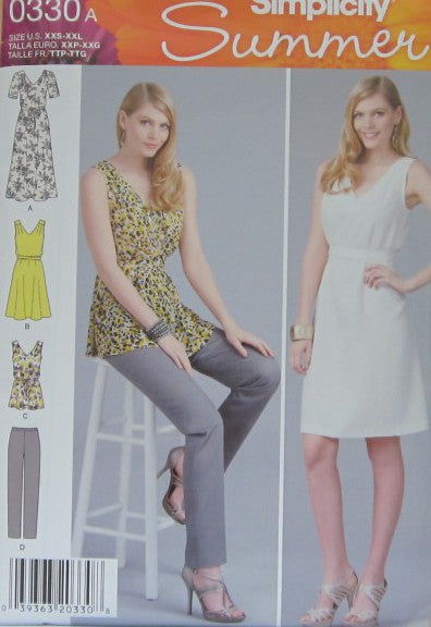 MISSES DRESS TUNIC AND PANTS