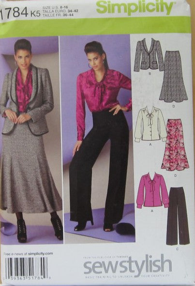 MISSES BLOUSE JACKET PANTS AND SKIRT