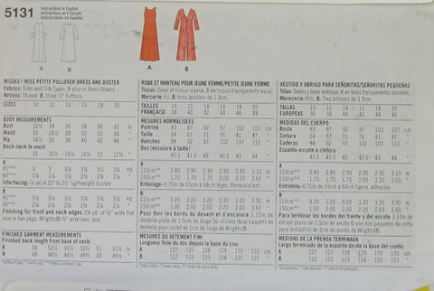 MISSES/MISS PETITE PULLOVER DRESS AND DUSTER