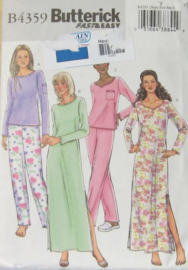 MISSES/MISSES PETITE TOP GOWN AND PANTS