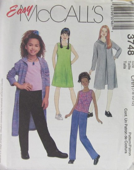 GIRLS AND GIRLS PLUS SWEATER COAT DRESS TOP AND PANTS