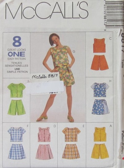 TORN MISSES TOP AND SKORTS