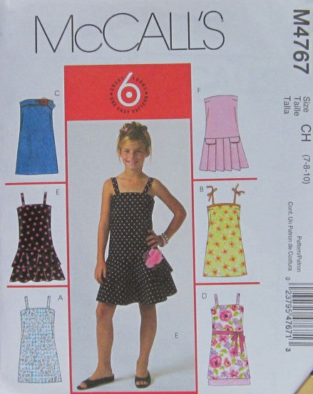 GIRLS' DRESSES IN TWO LENGTHS