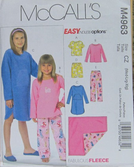 CHILDREN'S AND GIRLS' TOPS, GOWN, SHORTS, PANTS AND BLANKET
