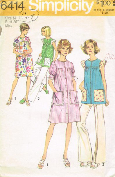 MISSES AND WOMENS SMOCK DRESS OR TOP