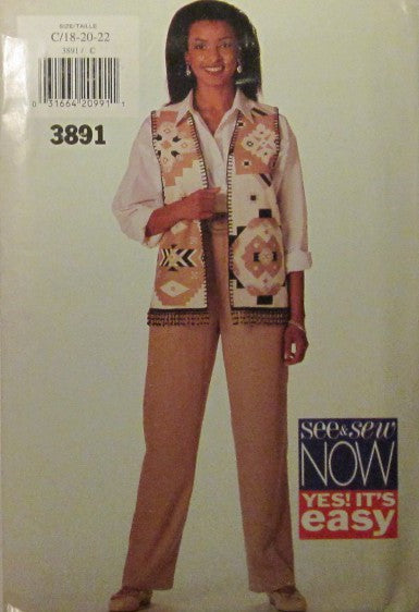 MISSES VEST AND PANTS