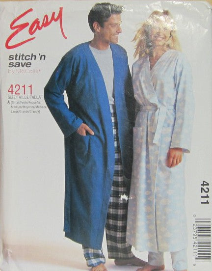 MISSES MENS AND TEEN BOYS ROBE AND PANTS