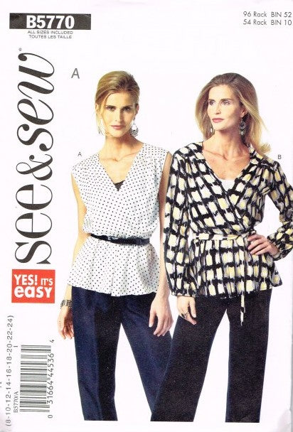 MISSES' TOP AND BELT