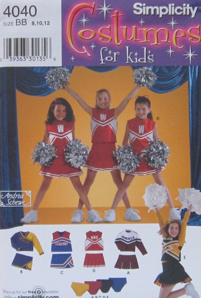 CHILD'S AND GIRLS' CHEERLEADER COSTUMES